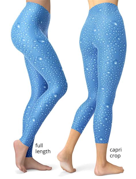 Wet Rain Water Drop Leggings Designed By Squeaky Chimp Tshirts And Leggings