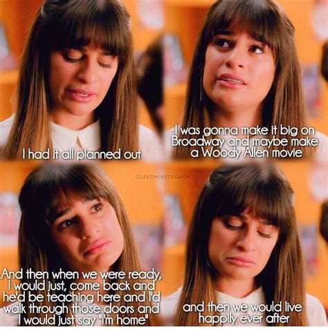 I'm up at 6:00 am every day, i have my protein shake with banana. Rachel Berry | Glee quotes, Glee memes, Glee finn dies