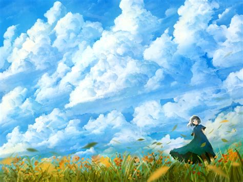 Anime Meadow Wallpapers 4k Hd Anime Meadow Backgrounds On Wallpaperbat