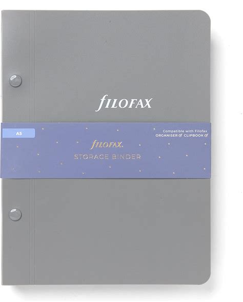 Filofax A5 Grey Storage Binder, 132920 – BigaMart