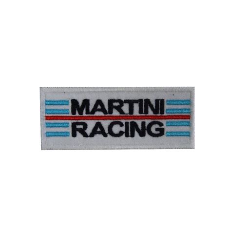 0769 Embroidered Badge Patch Sew On Martini Racing 100mmx40mm