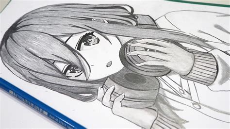 How To Draw Manga Girl Drawing Miku Nakano Youtube