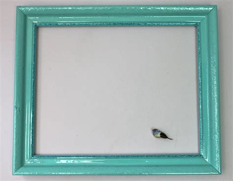 Tiffany Blue Painted Empty Wood Frame With Glitter Detail Flickr