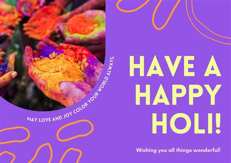 Customize 31 Holi Cards Templates Online Canva