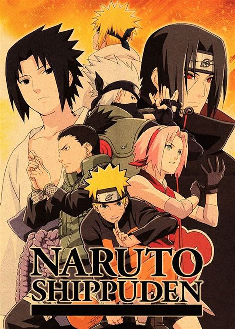 Naruto Anime And Manga Poster Print Metal Posters Displate Poster