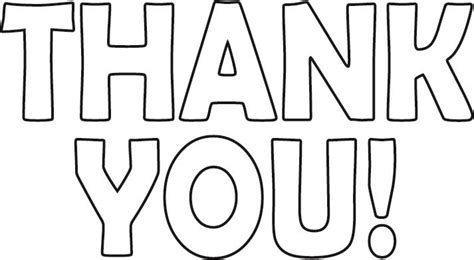 printable thank you cards to color | Coloring University | Printable