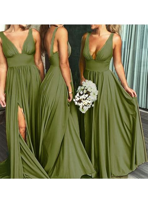 Sage Greenarmy Green Bridesmaid Dress Green Wedding Dresses Green