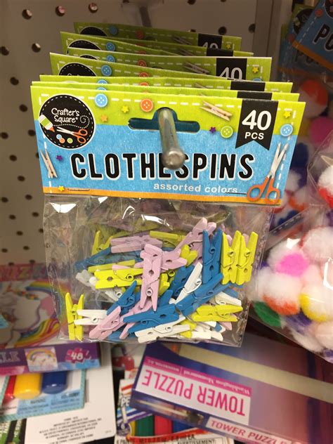 Mini Colored Clothespins Clothespins Dollar Tree Crafters Desk