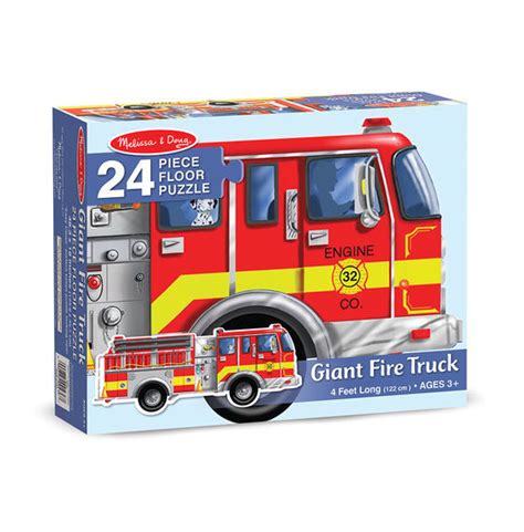 Save 50% on customizable photo puzzles. Melissa & Doug: Giant Fire Truck Floor Puzzle | Toy | at ...