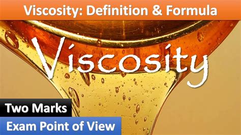 Viscosity Definition and Expression | FM |Tamil | ooruvathu arivu - YouTube