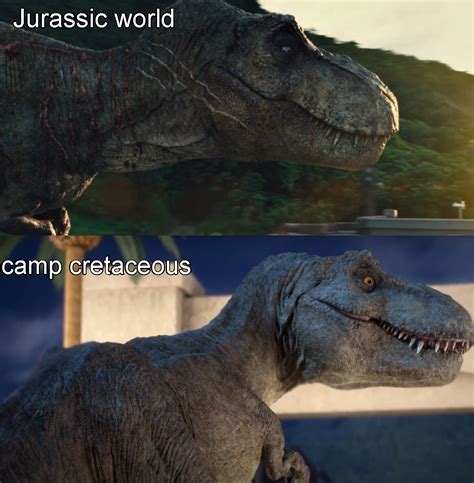 The T Rex From Camp Cretaceous Looks Great Rjurassicpark