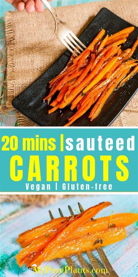 Consommé or broth garnished with long thin strips of vegetables. Sauteed Julienne Carrots in Maple Thyme Glaze (Vegan ...