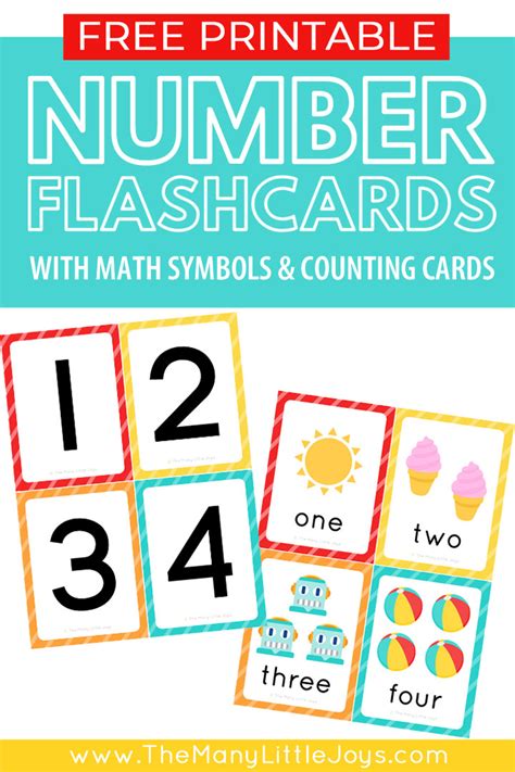 Number Flashcards 1 50 Printable Pdf My English Printables Free