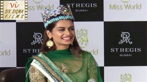 Manushi Chhillars First Interview After Her Miss World 2017 Win Six