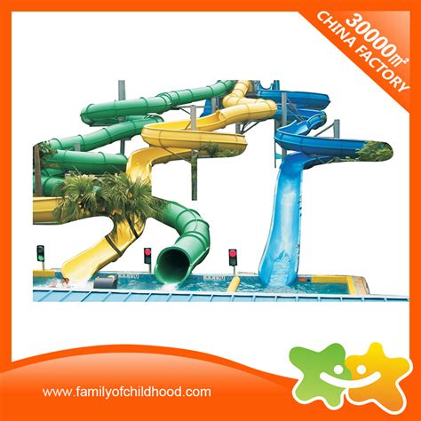 Spiral Fiberglass Water Play Open Flume Water Slide For Adult China