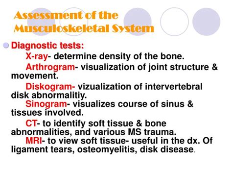 Ppt Assessment Of The Musculoskeletal System Powerpoint Presentation