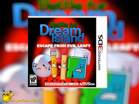 Battle For Dream Island Escape From Evil Leafy Nintendo 3ds Box Art