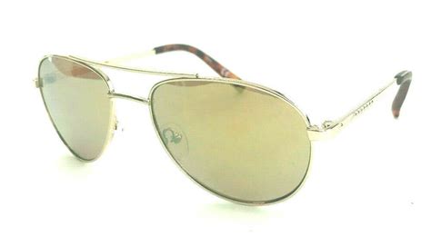 Cole Haan C 164s 717 Gold Aviator Sunglasses Light Mirrored Shades Cole Haan New Colehaan Designer