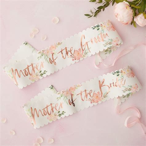 Mother Of The Bride And Groom Sashes Floral Hen Party Sashes Wedding