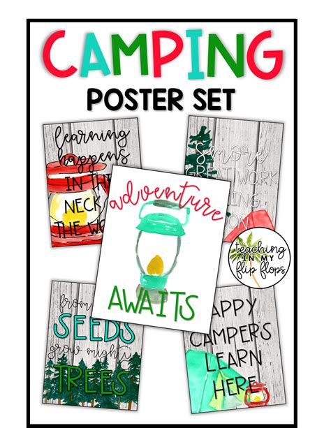EDITABLE CAMPING CLASSROOM POSTER SET | Camping theme classroom, Classroom themes, Classroom posters