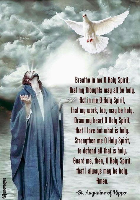 Saint Augustine Holy Spirit Prayer Bible Prayers Inspirational Prayers