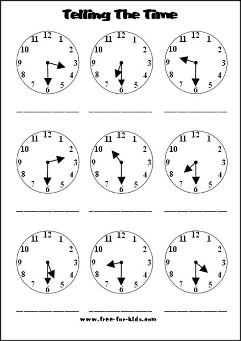 18 best images of learning to tell time worksheets printables