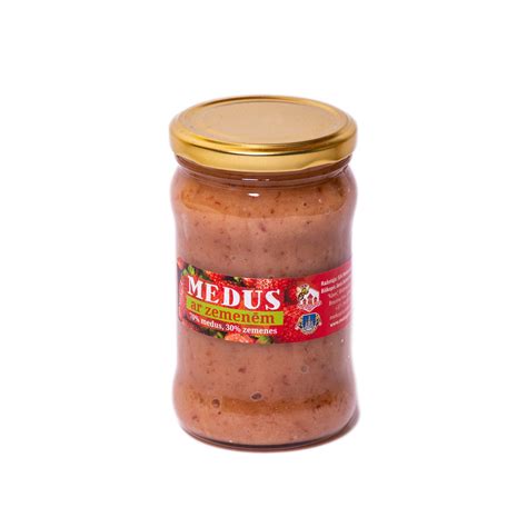 Medus Ar Zemenēm 400g Meduspils