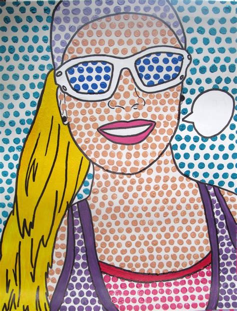 Pop Art Self Portraits Roy Lichtenstein Inspired