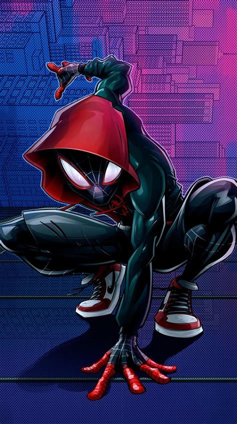 Miles Morales Ultimate Spider Man Into The Spider Verse Spiderman