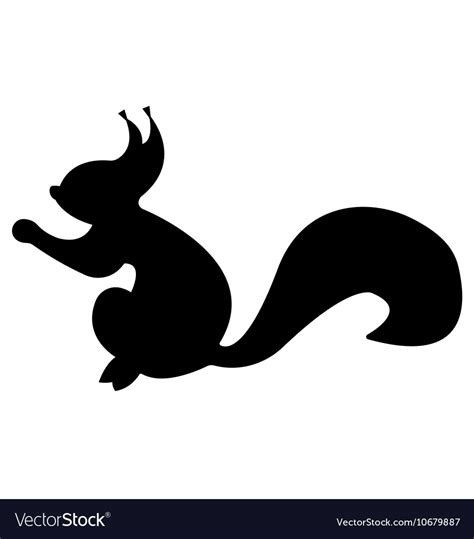 Download Squirrel Silhouette Royalty Free Vector Image - VectorStock