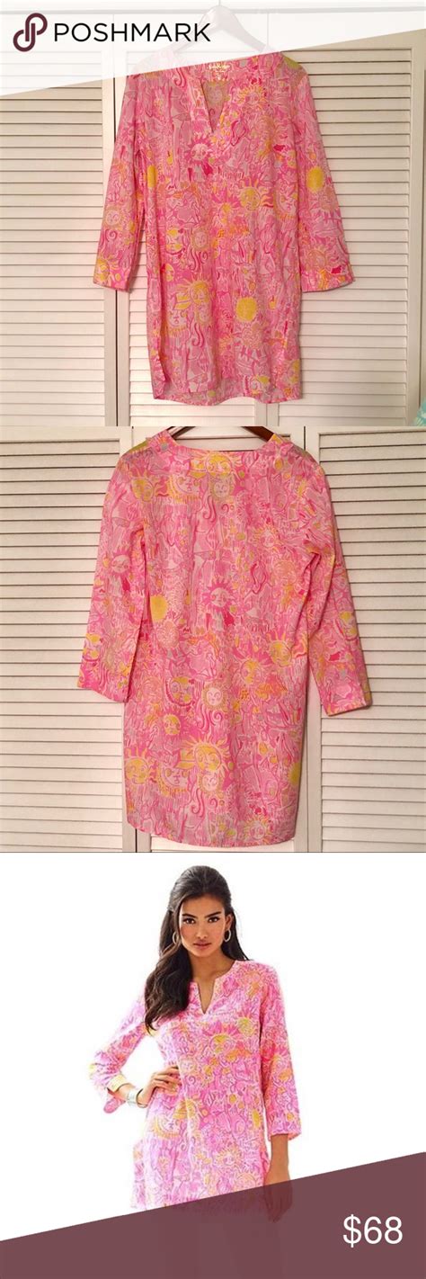 Lilly Pulitzer Marco Island Tunic Pink Pout Med Clothes Design