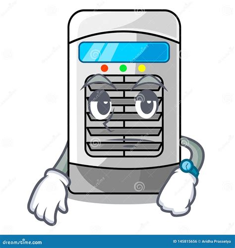 Waiting Air Cooler In The Cartoon Shape Stock Vector Illustration Of