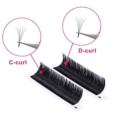 eyelash extensions d curl easy fan lash extensions 0 07 mixed tray 8 14mm volume lashes