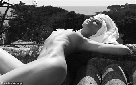 Abbey Clancy In A Recumbent Naked Shoot On Cannes Rooftop FOW NEWS