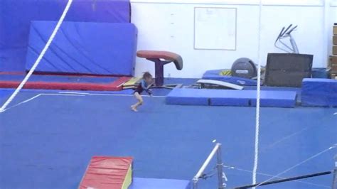 5 year old gymnast madison round off back handspring on floor youtube