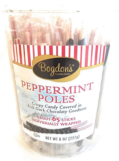 Bogdons Old Fashioned Peppermint Sticks Tub 8 Oz Each
