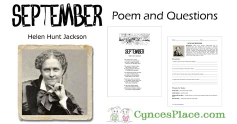 September By Helen Hunt Jackson Cynces Place