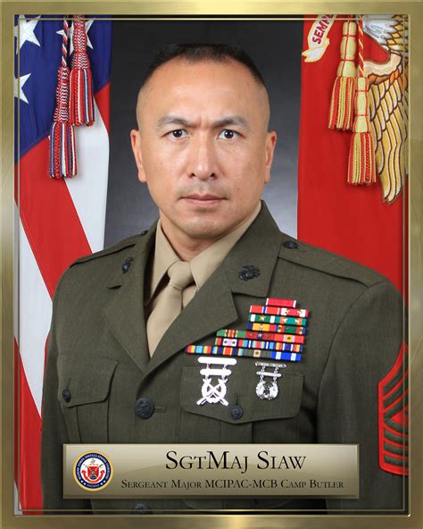 Sergeant Major Peter A Siaw Marine Corps Base Camp Butler Leaders