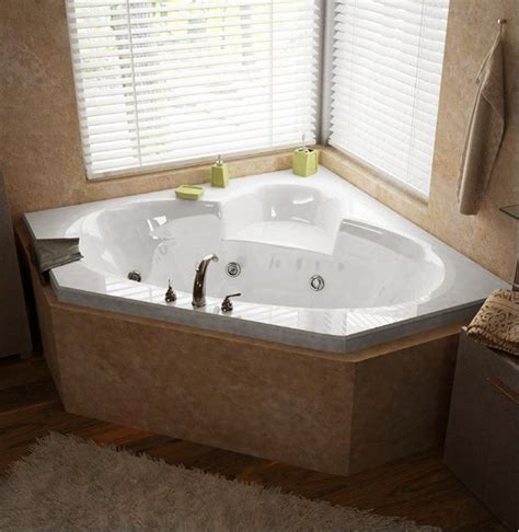 Different types of whirlpool tubs. Atlantis Sublime corner air bath tub, jetted tub, jacuzzi ...