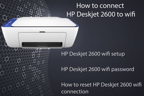 How to connect HP Deskjet 2600 to wifi | Printer, Setup, Wifi password