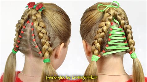 Perfect Christmas Tree Hairstyles For Girls Hair Trend Holiday