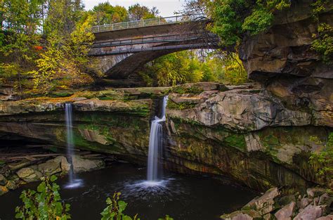 Waterfall Elyria West Cleveland Ohio Photograph By Ina Kratzsch Fine