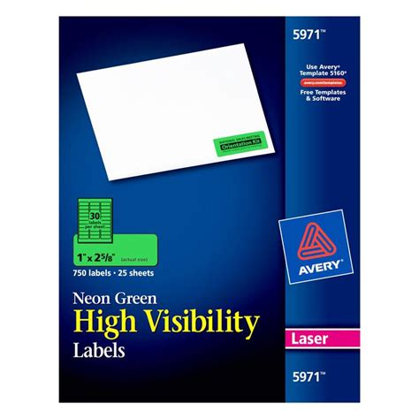 Knowledge Tree Avery Opna Avery High Visibility Fluorescent Labels
