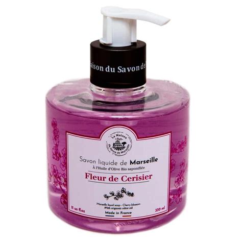 French Liquid Soap Cherry Blossom Fragrance 330ml La Maison Du Savon De Marseille Edenwood