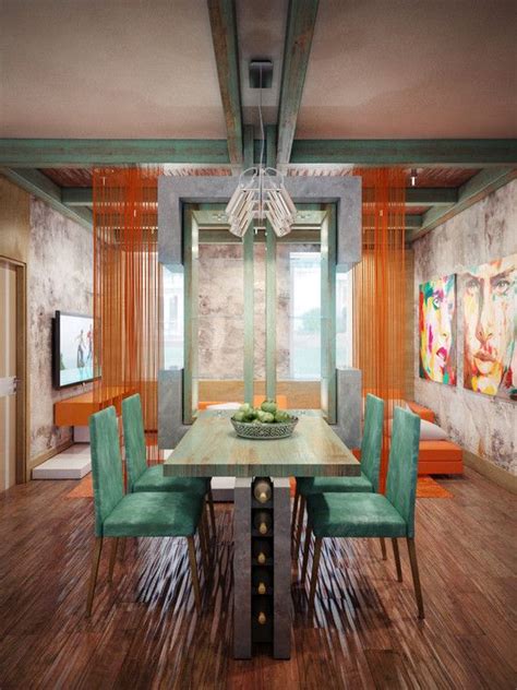 Asian fusion interiors using turquoise and orange. Turquoise And Orange Design Ideas, Pictures, Remodel and ...