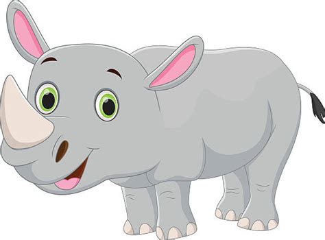 Royalty Free Rhinoceros Calf Clip Art Vector Images