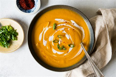 Vegan Carrot And Sweet Potato Soup 8 Ingredients
