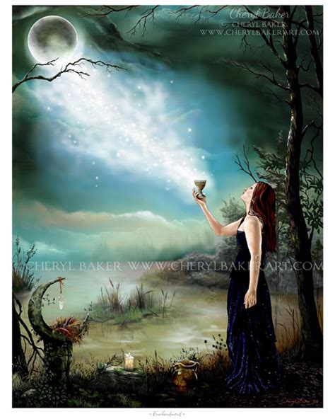 Wiccan Decor Moon Goddess Wicca Art Pagan Art Witch Decor Etsy
