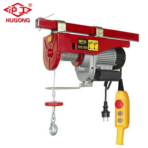 Mini Electric Wire Rope Hoist 200 Kg Up To 1000kg China Wire Rope