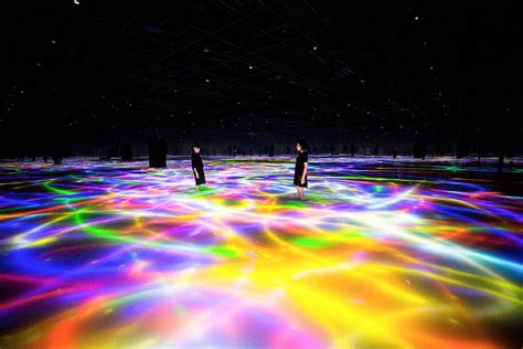Webdrawing On The Water Surface Created By The Dance Of Koi And People Infinity01 Immersive
